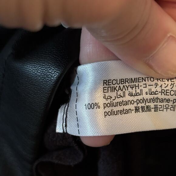 Zara Faux Leather Snap Up Jacket - Picture 4 of 13